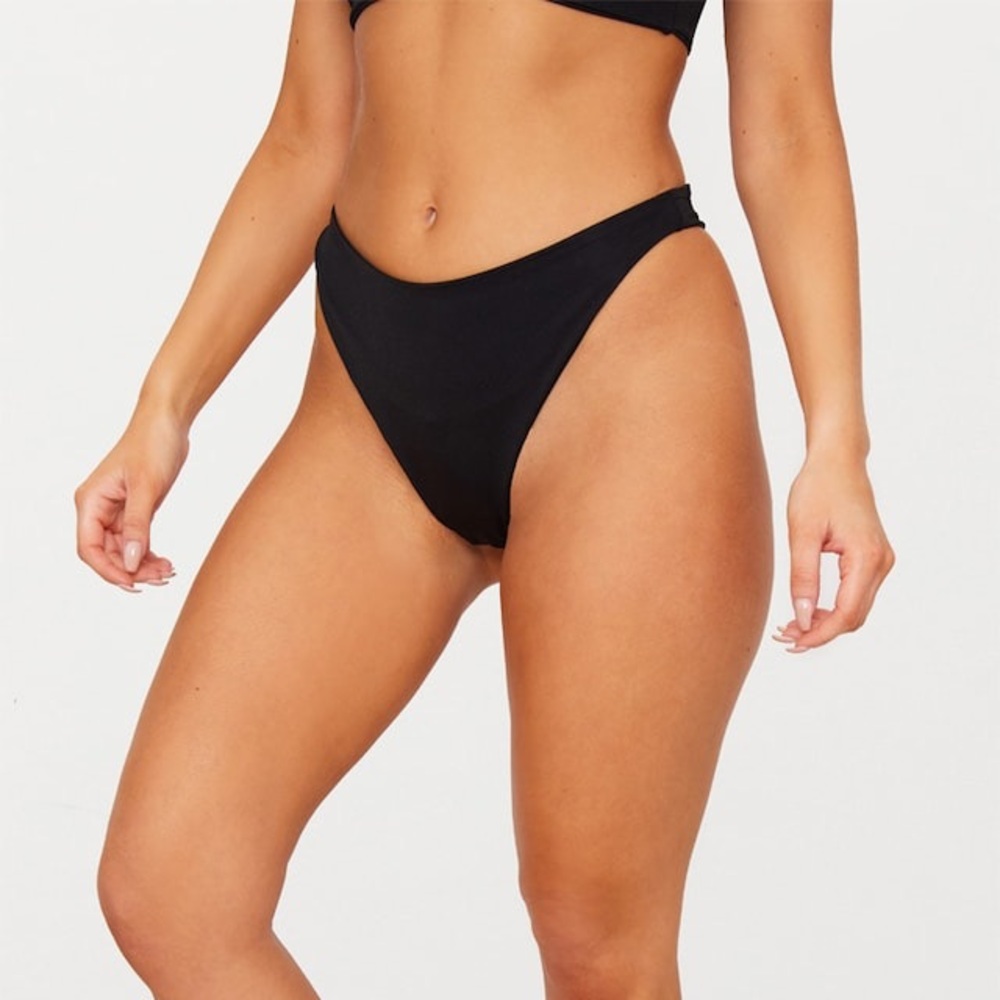 Pretty Little Thing Black Brazilian Swim Bottom